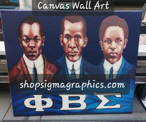 Phi Beta Sigma Founders Canvas Art