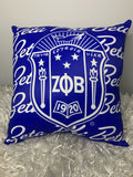 Zeta Phi Beta Square Pillow